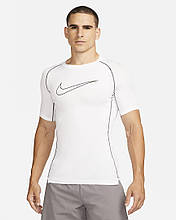 Термобілизна чоловіча Nike Pro Dri-FIT Tight-Fit Short-Sleeve Top DD1992-100 Біла XXL