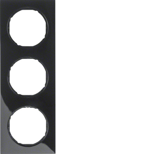 Рамка потрійна HAGER-BERKER чорна R.3