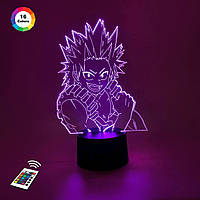 3D нічник "Ейджеро Кирилам" (ВОЛІЧЕННЕ ЗОБРАЖЕННЯ) + пульт ДК + мережевий адаптер + батарейки (3ААА) 3DTOYSLМР