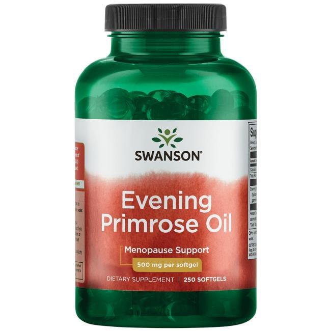 Олія примули вечірньої, для репродуктивної системи, Swanson, 500 мг, 250 капсул