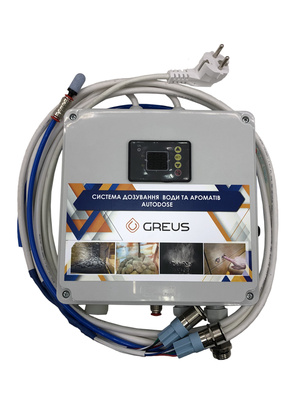 Система дозування води і ароматів для саун Autodose Greus