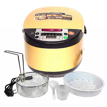 Мультиварка 900 Вт, чаша на 5 л, 14 програм, Berg ROY-M100 Series multiP / Скороварка з функцією пароварки