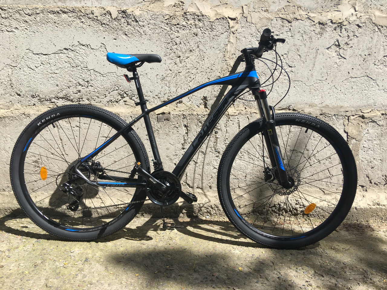 Велосипед найнер Crosser T02 29" (рама 18, 21S) Hidraulic Shimano 2021 чорно-синій