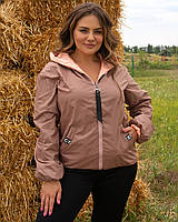 Женская куртка ветровка двухсторонняя Ткань плащевка Размеры 48-50, 52-54, 56-58, 60-62