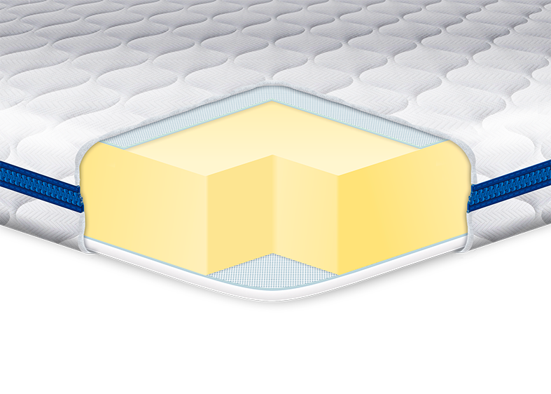 Тонкий матрац-топпер для дивана Big-Memory 120х190 ТМ Eurosleep, знімний трикотажний чохол.