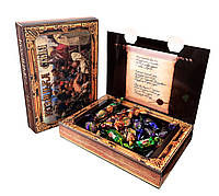 Сувенирный набор конфет "Козацкая сила" из сухофруктов с грецким орехом в шоколаде, ТМ Amelia