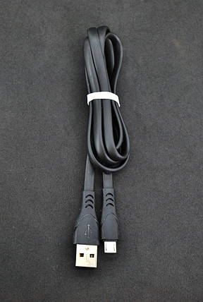 Кабель Usb Micro USB 4you Sula black (2.4A, 1м, Silicone), фото 2