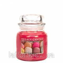 Арома свічка Village Candle Французький макаронів 389 грамів (час горіння до 105 год)