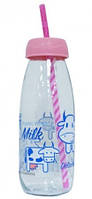 Бутылка детская для молока с трубочкой Sarina 500 мл S-765