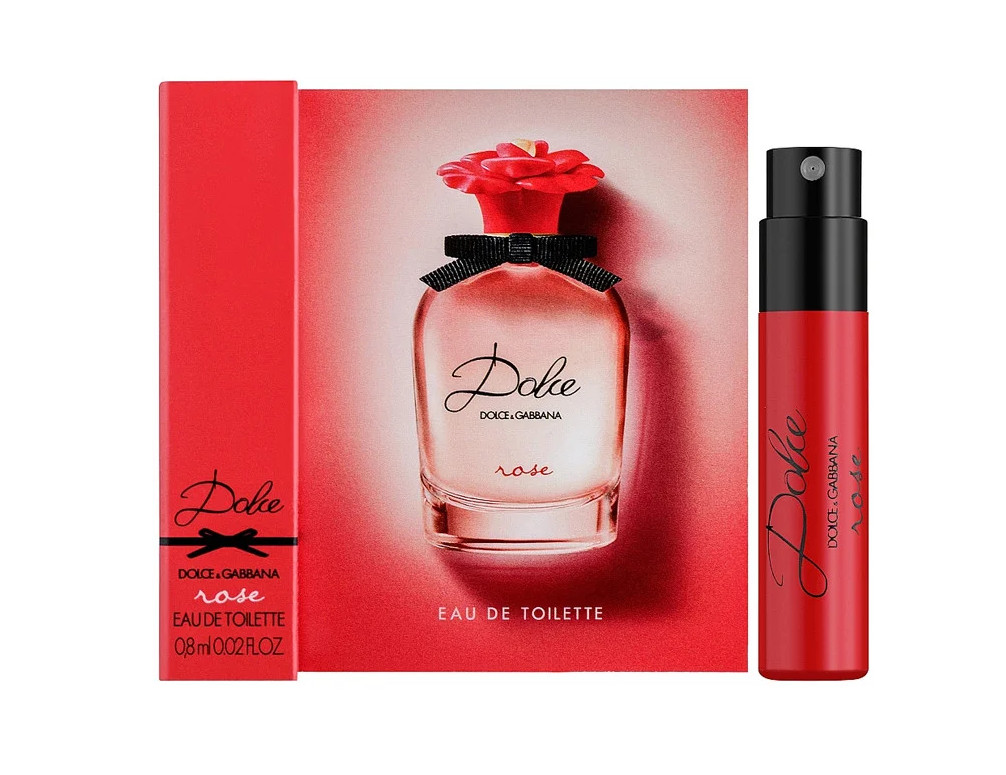 Елітна парфумована вода Dolce & Gabbana Dolce Rose 0,8ml пробник оригінал, ніжний весняний аромат