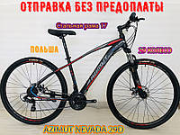 Горный Велосипед Azimut Nevada 29 D 17 рама Черно-Красный