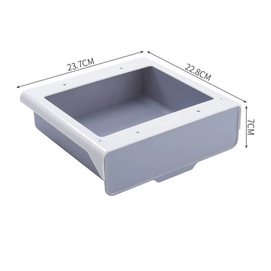 Подвесной скрытый ящик-тумбочка для хранения канцелярии и кухонных принадлежностей под столом - фото 4 - id-p1468147075