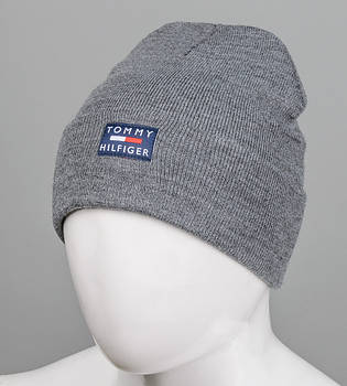 Шапка молодіжна "Ріжки" TommyHilfiger (m20), Сірий