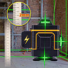 БЕСПЛАТНАЯ ДОСТАВКА! 4D Лазерний рівень PRACMANU 4D (аналог HILDA 4D) 16 ліній для стяжки підлоги + ПУЛЬТ, фото 5