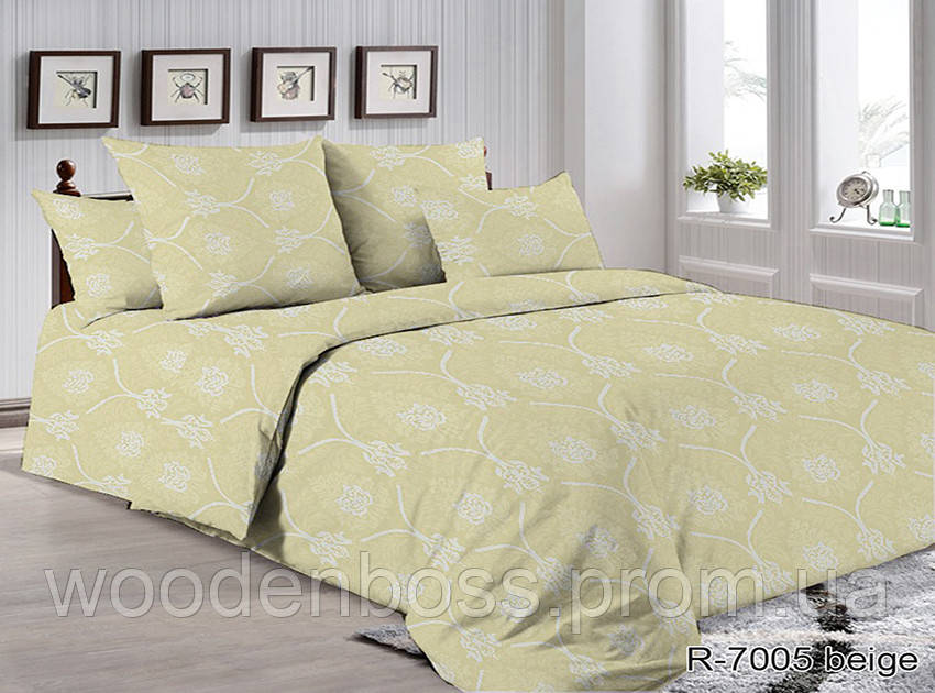 ТМ TAG Комплект постільної білизни R7005 beige