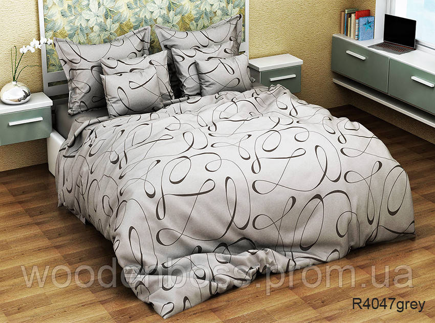ТМ TAG Комплект постільної білизни R4047grey