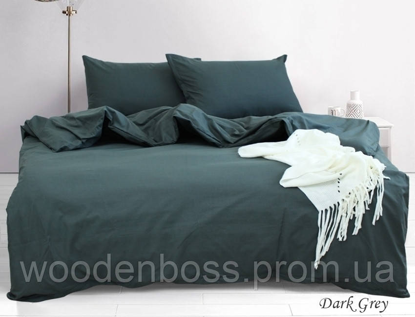 ТМ TAG Комплект постільної білизни сімейний Dark grey