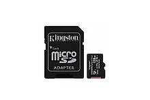 Карта памяти Kingston MicroSD 128GB Class 10 + SD adapter