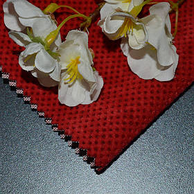 Тканина для меблів флок Дрім Сід (Dream Seed) червоного кольору