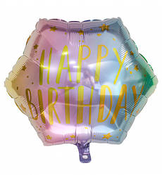 Фольгована кулька "Ombre light", Ø - 45 см