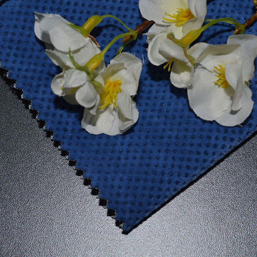Тканина для меблів флок Дрім Сід (Dream Seed) синього кольору