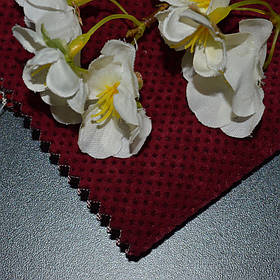 Тканина для меблів флок Дрім Сід (Dream Seed) бордового кольору