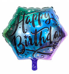 Фольгована кулька "Dark ombre", Ø - 45 см