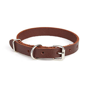 Нашийник KARELINE з натуральної шкіри 12 мм 240-310 мм