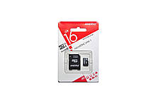 Карта пам'яті Smartbuy MicroSD 16GB Class 10 + SD adapter