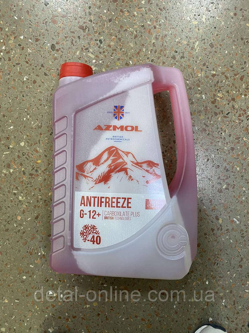 Рідина охолоджувальна AZMOL Antifreeze G-12 Plus (кан. 5л) червоний