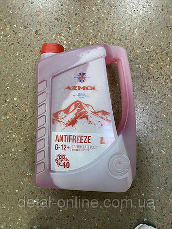 Рідина охолоджувальна AZMOL Antifreeze G-12 Plus (кан. 5л) червоний, фото 1