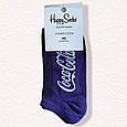 Жіночі шкарпетки короткі 35-39 фіолетові з принтом, фото 3