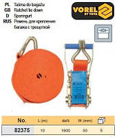 Ремінь ремінь кріплення багажу тріщатка 1600daN 50мм х 10м VOREL-82375