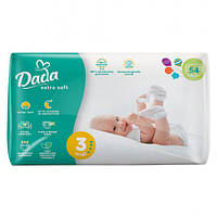 Подгузники для детей Dada Extra Soft 3 4-9 кг 54 шт