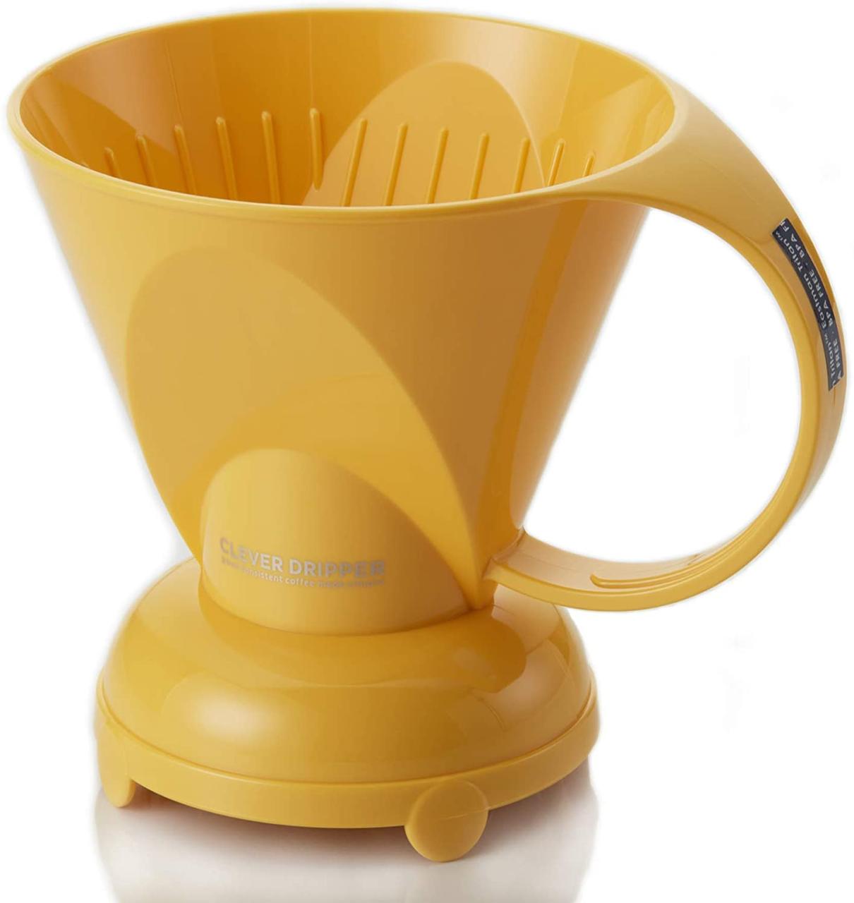 Clever імерсійна воронка для заварювання фільтр кави 530 мл Темно-сірий дріппер пуровер Жовтий