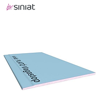 Гипсокартон влагостойкий Plato Vlagastop Siniat 12.5x1200x2500