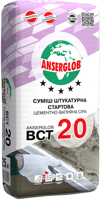 Штукатурка Anserglob ВСТ 20, фото 1