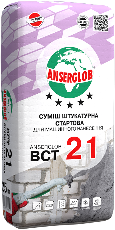 Штукатурка Anserglob ВСТ 21 для машинного нанесення