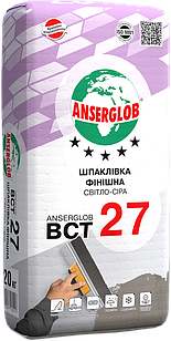 Шпаклівка фінішна Anserglob ВСТ 27 (світло-сіра)