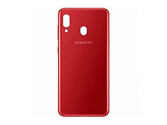 Кришка Samsung A205 Red A20 2019 (SM-A205) сервісний оригінал з розбірки (з потертостями)