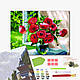 GZS 1102 Маки біля вікна Алмазна картина-розмальовка (змішана техніка), фото 2