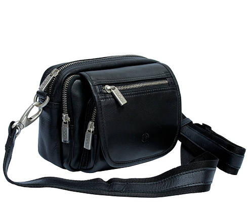 Сумка шкіряна Tony Perotti Cortina 6055 nero чорний, фото 1
