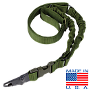 Одноточковий ремінь стрілецький Condor ADDER Double Bungee One Point Sling US1022 Чорний, фото 2