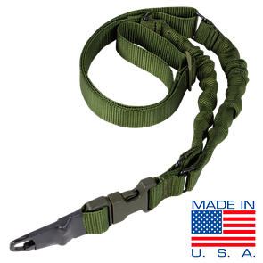 Одноточковий ремінь стрілецький Condor ADDER Double Bungee One Point Sling US1022 Олива (Olive)
