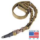 Одноточковий ремінь стрілецький Condor ADDER Double Bungee One Point Sling US1022 Чорний, фото 7