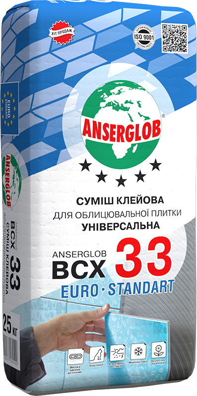 Клей для плитки Anserglob ВСХ 33