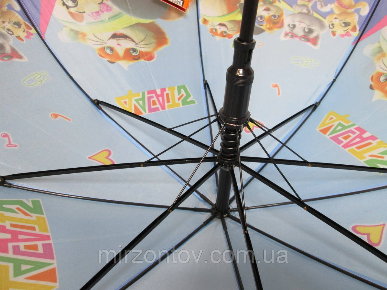 Подростковый зонт с котиками 5 - 10 лет - фото 4 - id-p1468305848