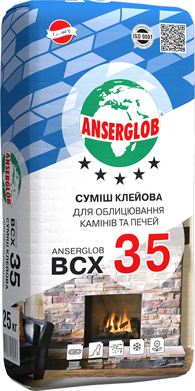 Клей для камінів та печей Anserglob ВСХ 35
