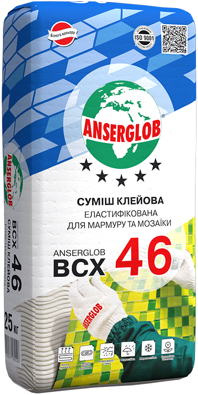 Клей для мармур та мозаїки Anserglob ВСХ 46