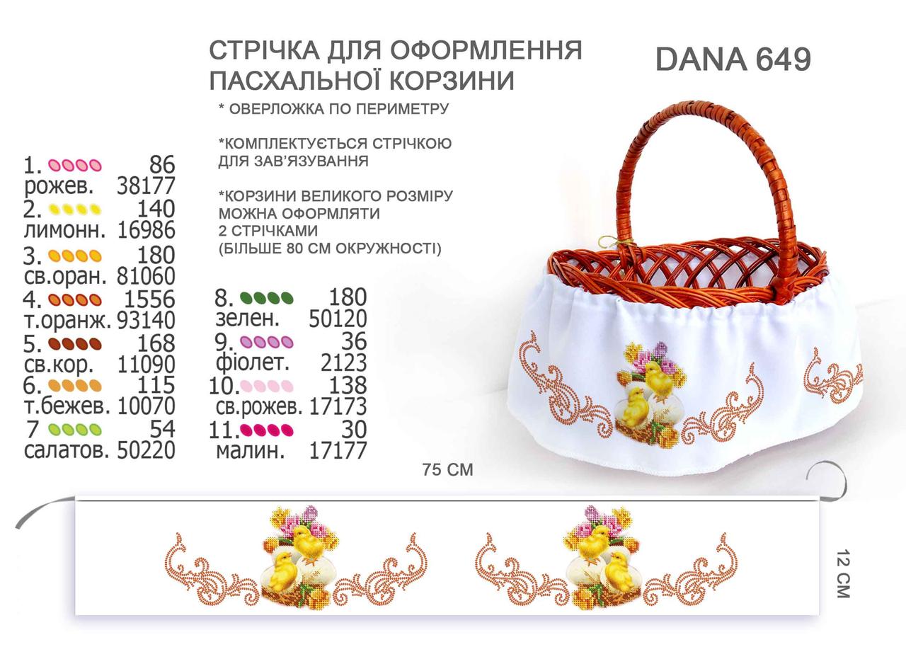 Стрічка (спідниця) для оформлення пасхальної корзини 75 см, фото 1